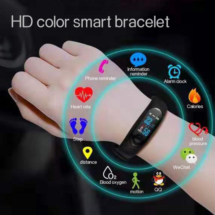 New M4 Smart Band 12-in-one, Sport Smart Watch Health Fitness Tracker