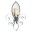 _FLEUR-DE-LIS MIRRORED WALL SCONCE image