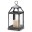 _RUSTIC SILVER CONTEMPORARY CANDLE LANTERN image